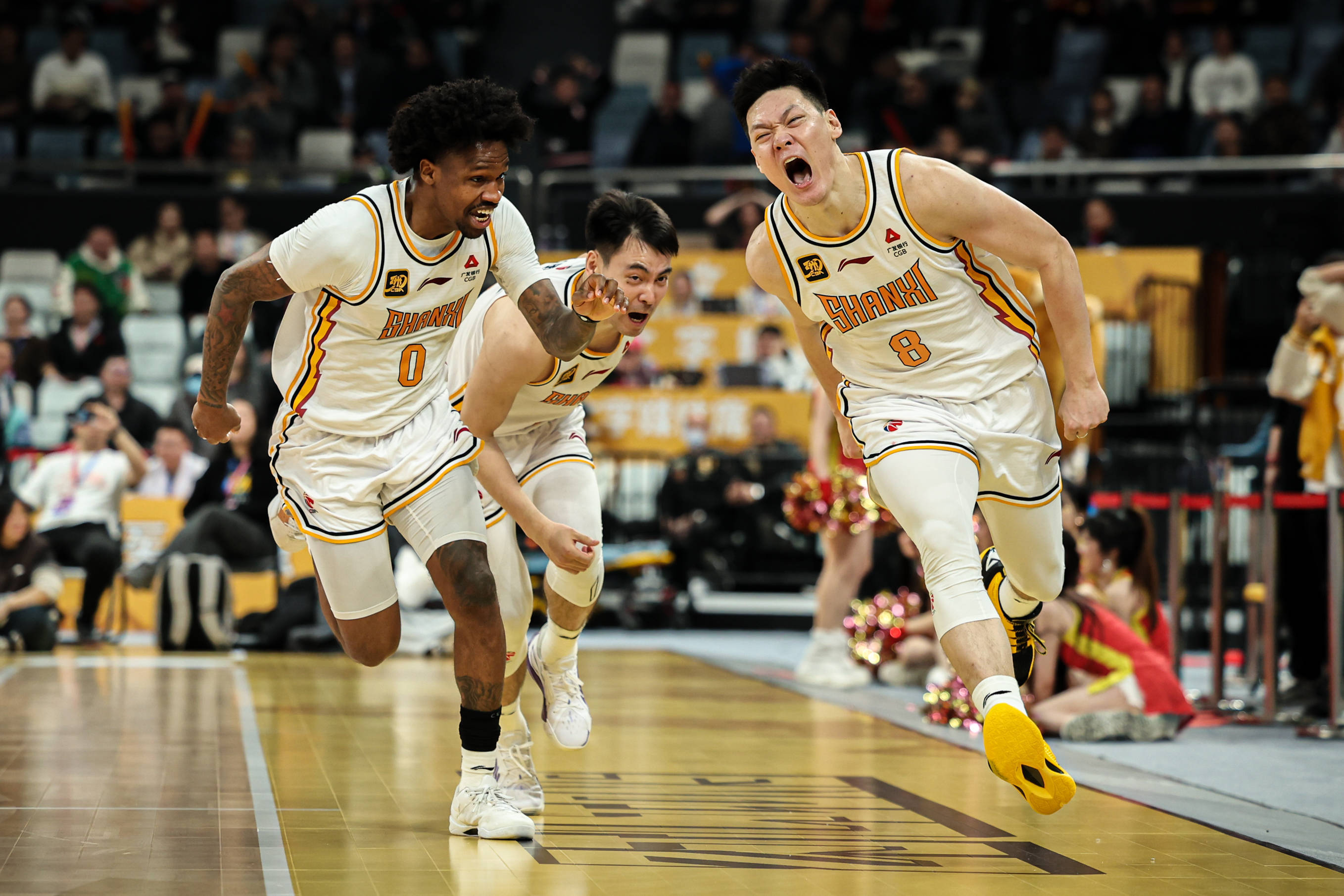 年轻球员在比赛中表现出奋发向上的精神